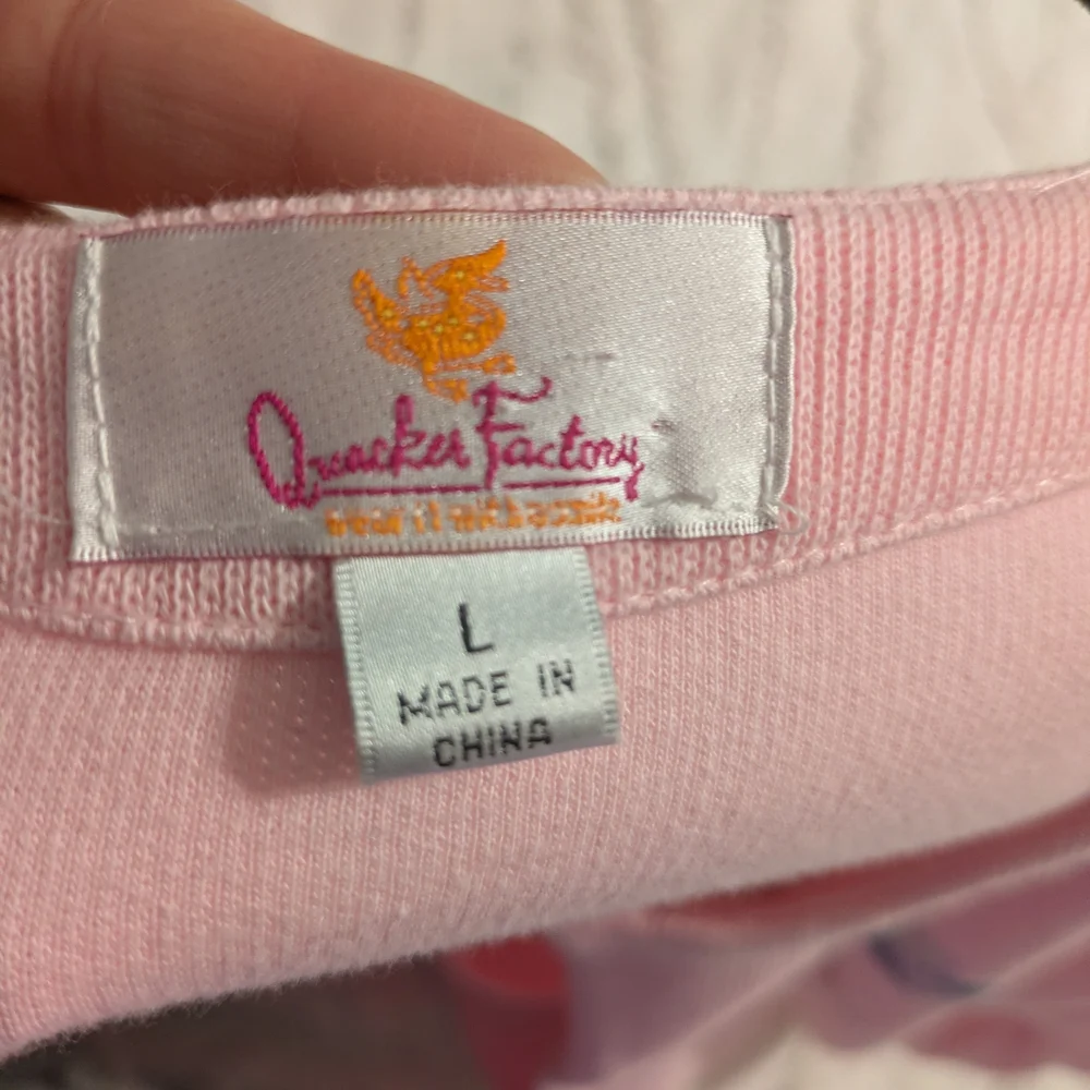 Quacker Factory Pink Dragonfly Embroidered Sweater Cardigan Set - Picture 7 of 8